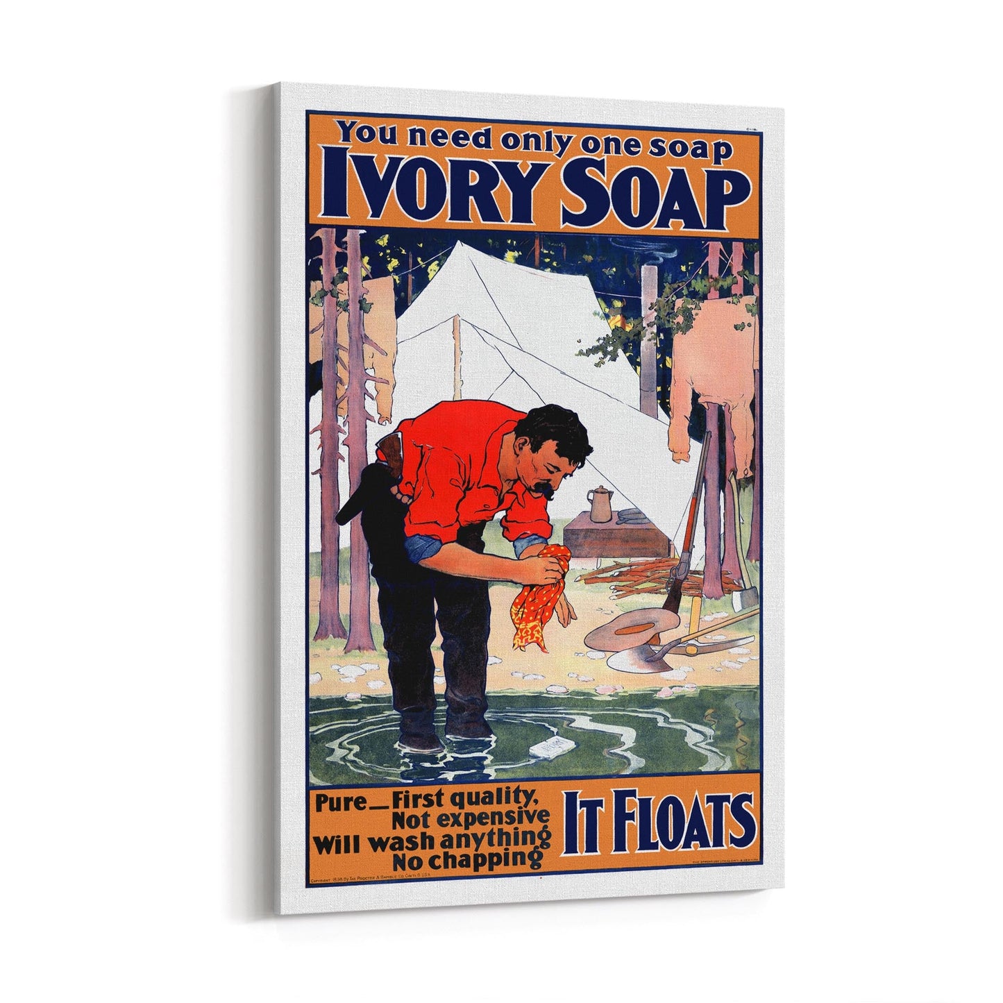 Ivory Soap Laundry | Framed Canvas Vintage Advertisement