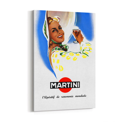 Martini | Framed Canvas Vintage Drinks Advertisement