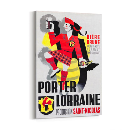 Porter Lorraine Beer | Framed Canvas Vintage Advertisement