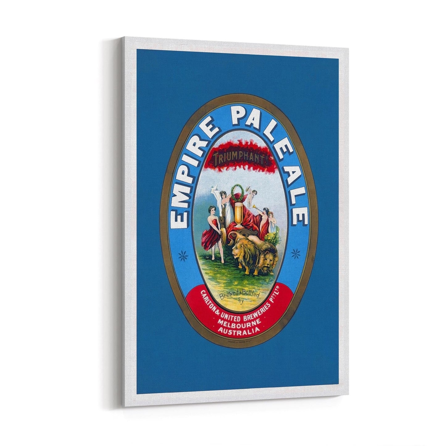 Empire Pale Ale, Melbourne Australia | Framed Canvas Vintage Advertisement