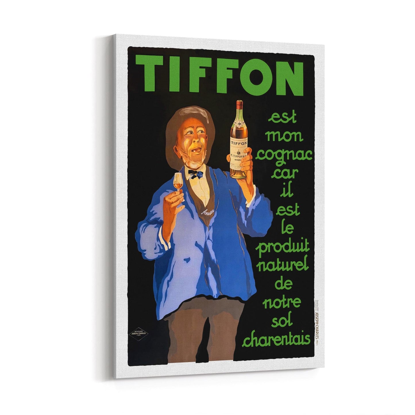 Tiffon Cognac | Framed Canvas French Vintage Advertisement