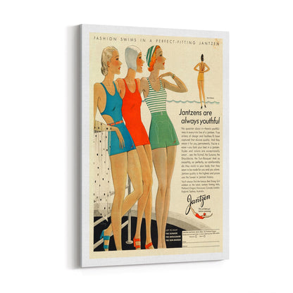 Jantzens Beach Fashion | Framed Canvas Vintage Advertisement