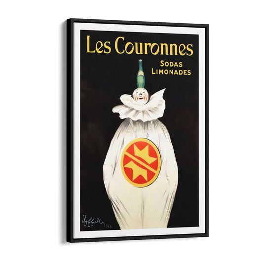 Les Couronnes Sodas Limonades by Leonetto Capiello | Framed Canvas Vintage Advertisement