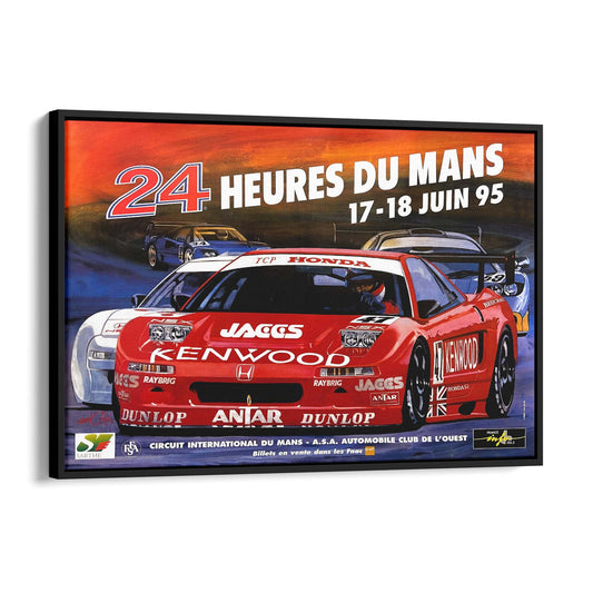 1995 Le Mans 24 Hours French Motorsport | Framed Canvas Vintage Advertisement