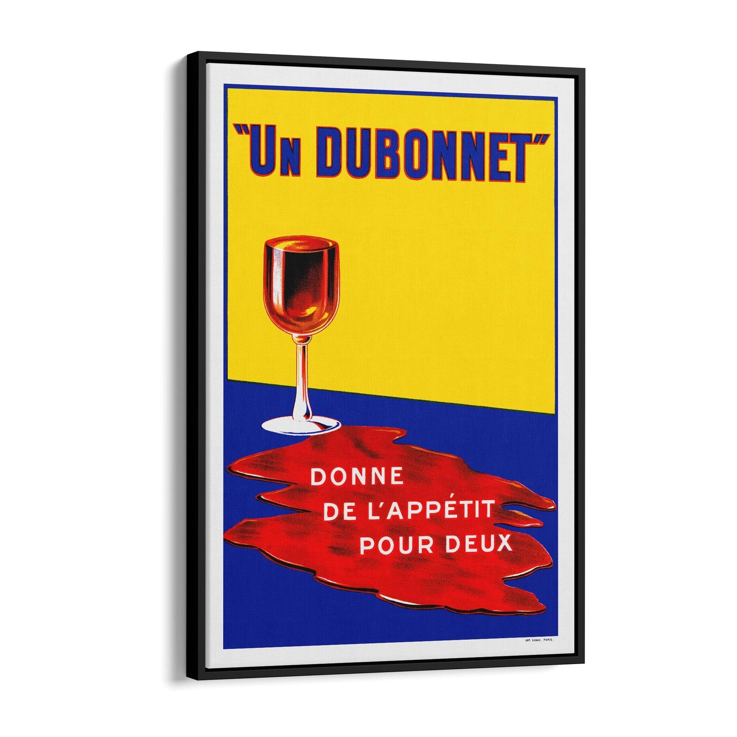 Dubonnet Aperitif #2 | Framed Canvas Vintage Advertisement