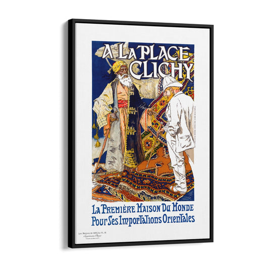 Oriental Importations "A La Place Clichy" French | Framed Canvas Vintage Travel Advertisement