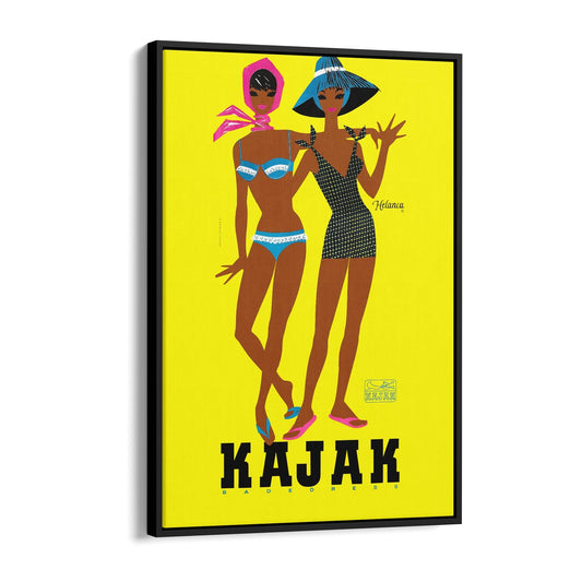 French Fashion "Kojak" Summer | Framed Canvas Vintage Advertisement