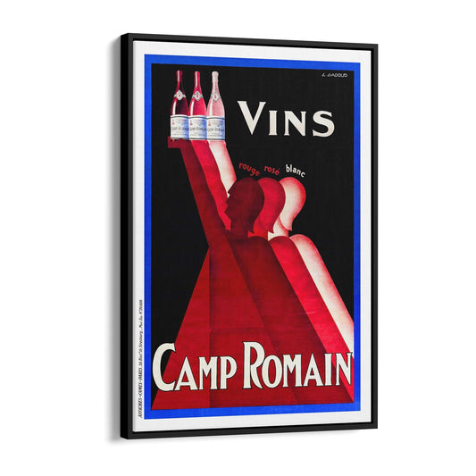 Camp Romain by Claude Gadoud | Framed Canvas Vintage Advertisement