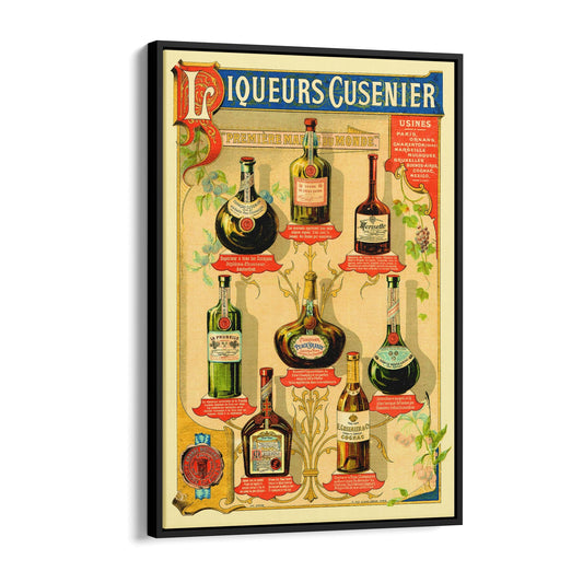 Liqueurs Cusenier | Framed Canvas Vintage French Advertisement