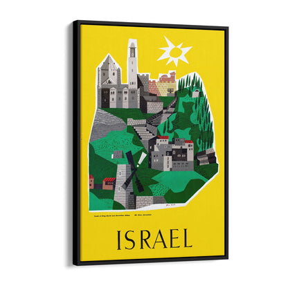 Israel by Jean David | Framed Canvas Vintage Travel Advertisement