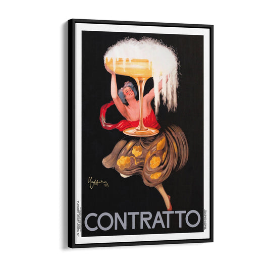 Contratto Drink by Leonetto Cappiello | Framed Canvas Vintage Advertisement