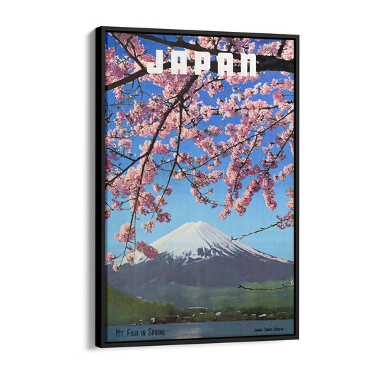 Mount Fuji, Japan | Framed Canvas Vintage Travel Advertisement