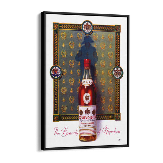 Courvoisier Cognac by Charles Lemmel | Framed Canvas Vintage Advertisement