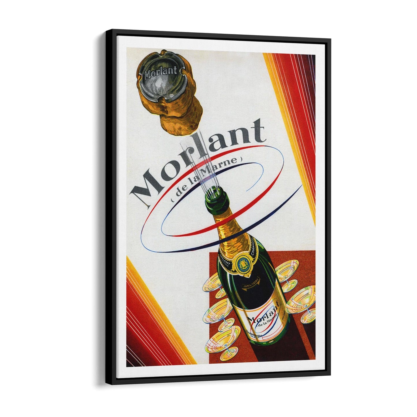 Morlant Champagne Wine | Framed Canvas Vintage Advertisement