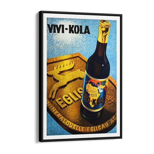 Vivi Kola Drink by Franz Gygax | Framed Canvas Vintage Advertisement