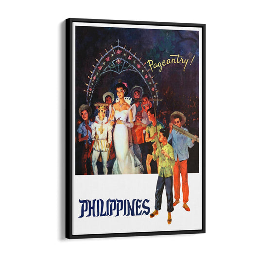 Philippines | Framed Canvas Vintage Travel Advertisement