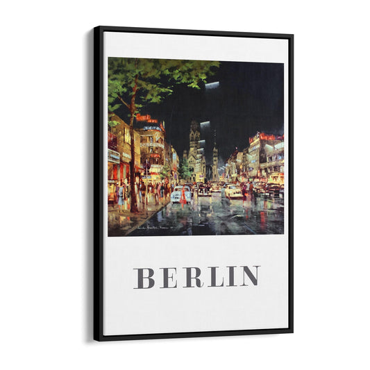 Berlin, Germany by Reinhard Bartsch | Framed Canvas Vintage Travel Advertisement