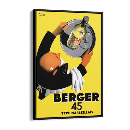 Berger 45 by Roland Ansieau | Framed Canvas Vintage Advertisement