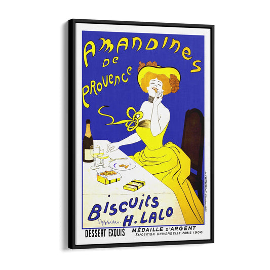 Amandines De Provence Biscuits by Leonetto Cappiello | Framed Canvas Vintage Advertisement