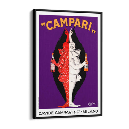 Davide Campari & Co Milano by Leonetto Cappiello | Framed Canvas Vintage Advertisement