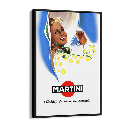 Martini | Framed Canvas Vintage Drinks Advertisement