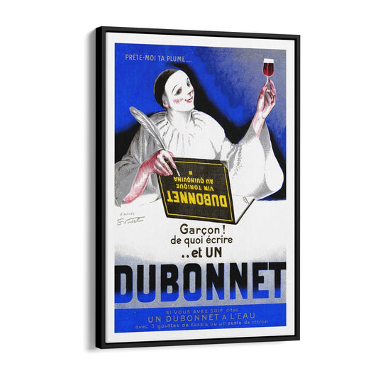 Dubonnet Aperitif by Carl Viertel | Framed Canvas Vintage Advertisement