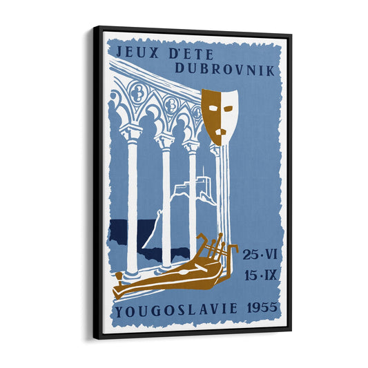 Dubrovnik, Yugoslavia (Croatia) | Framed Canvas Vintage Travel Advertisement