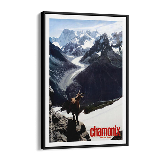 Chamonix, France | Framed Canvas Vintage Travel Advertisement