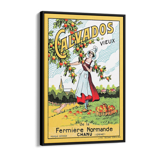 Old Calvados Brandy | Framed Canvas Vintage Advertisement