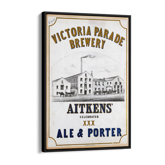 Victoria Parade Brewery, Australia | Framed Canvas Vintage Advertisement