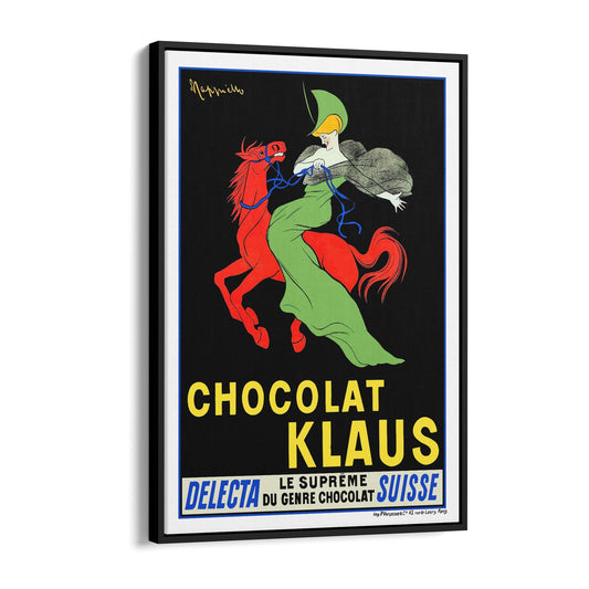 Chocolate Klaus by Leonetto Cappiello | Framed Canvas Vintage Advertisement