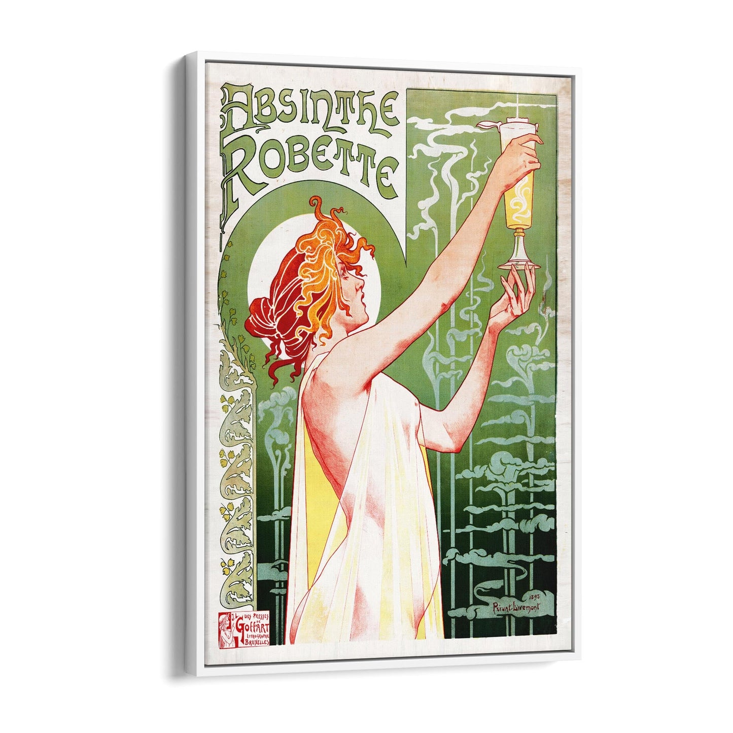 Absinthe Robette Alcohol Spirit | Framed Canvas Vintage Advertisement