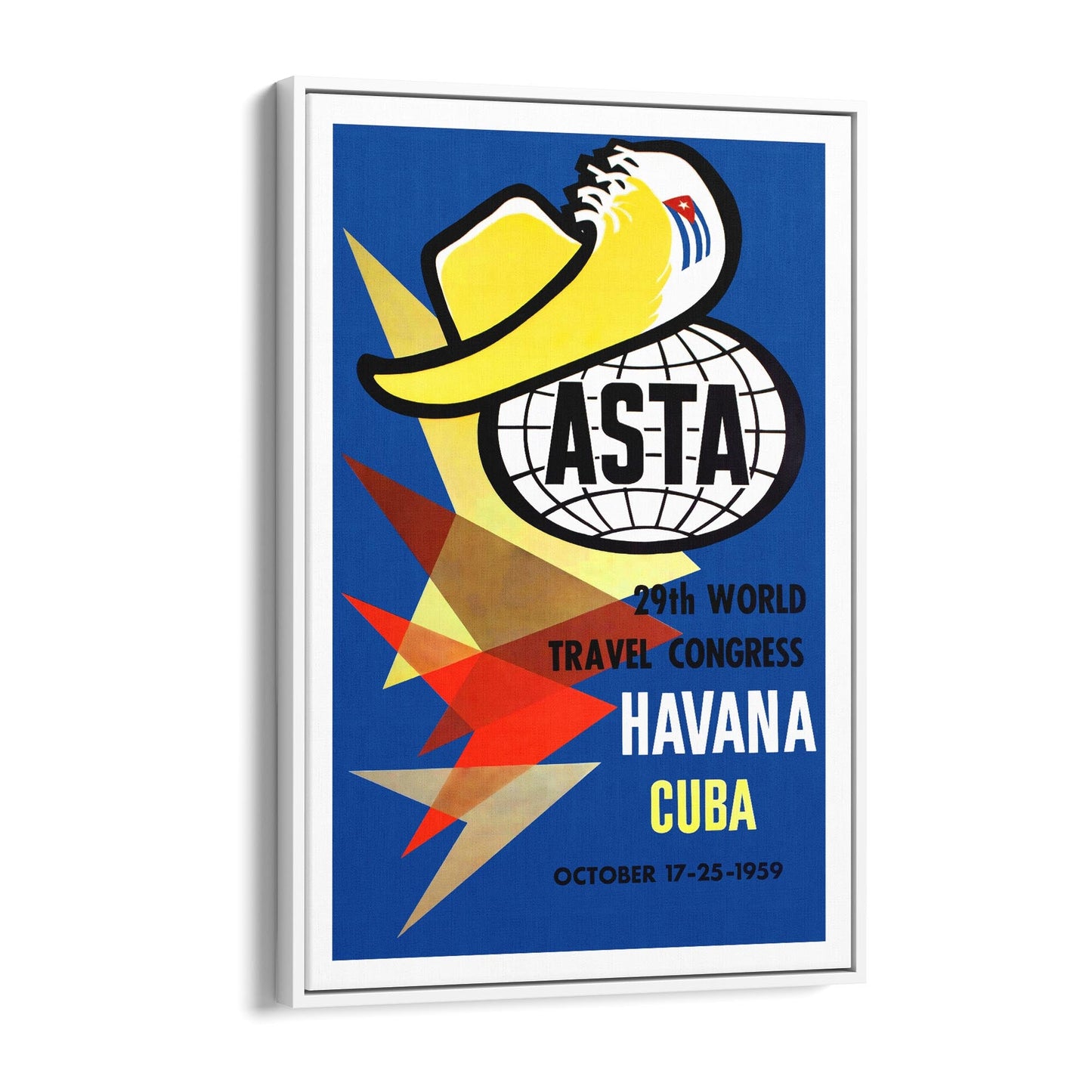 Havana, Cuba ASTA 29th World Travel Congress 1959 | Framed Canvas Vintage Travel Advertisement