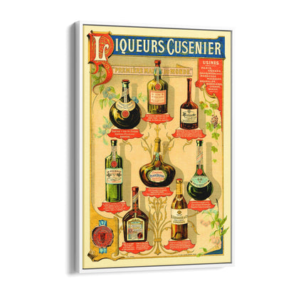 Liqueurs Cusenier | Framed Canvas Vintage French Advertisement