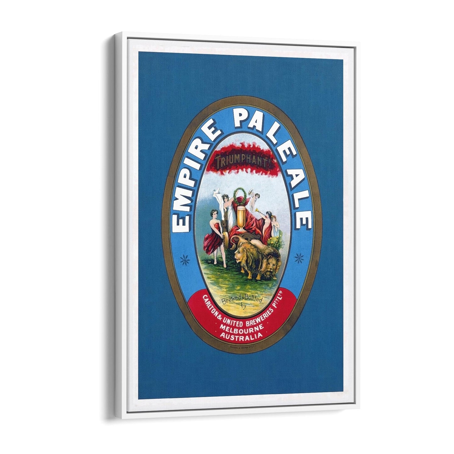 Empire Pale Ale, Melbourne Australia | Framed Canvas Vintage Advertisement