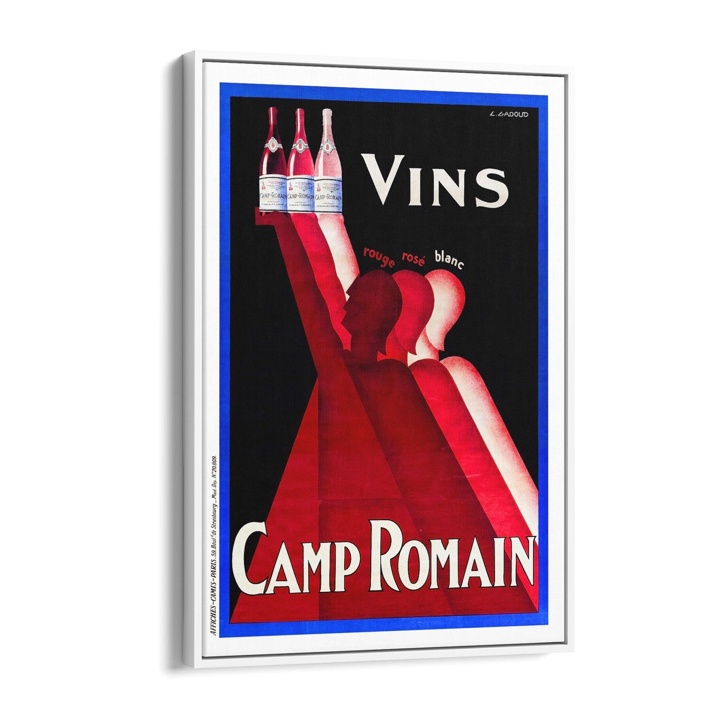 Camp Romain by Claude Gadoud | Framed Canvas Vintage Advertisement
