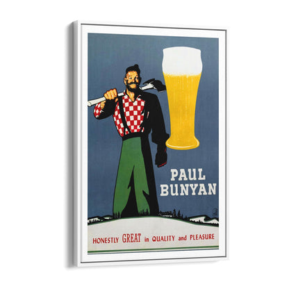 Paul Bunyan Beer | Framed Canvas Vintage Advertisement