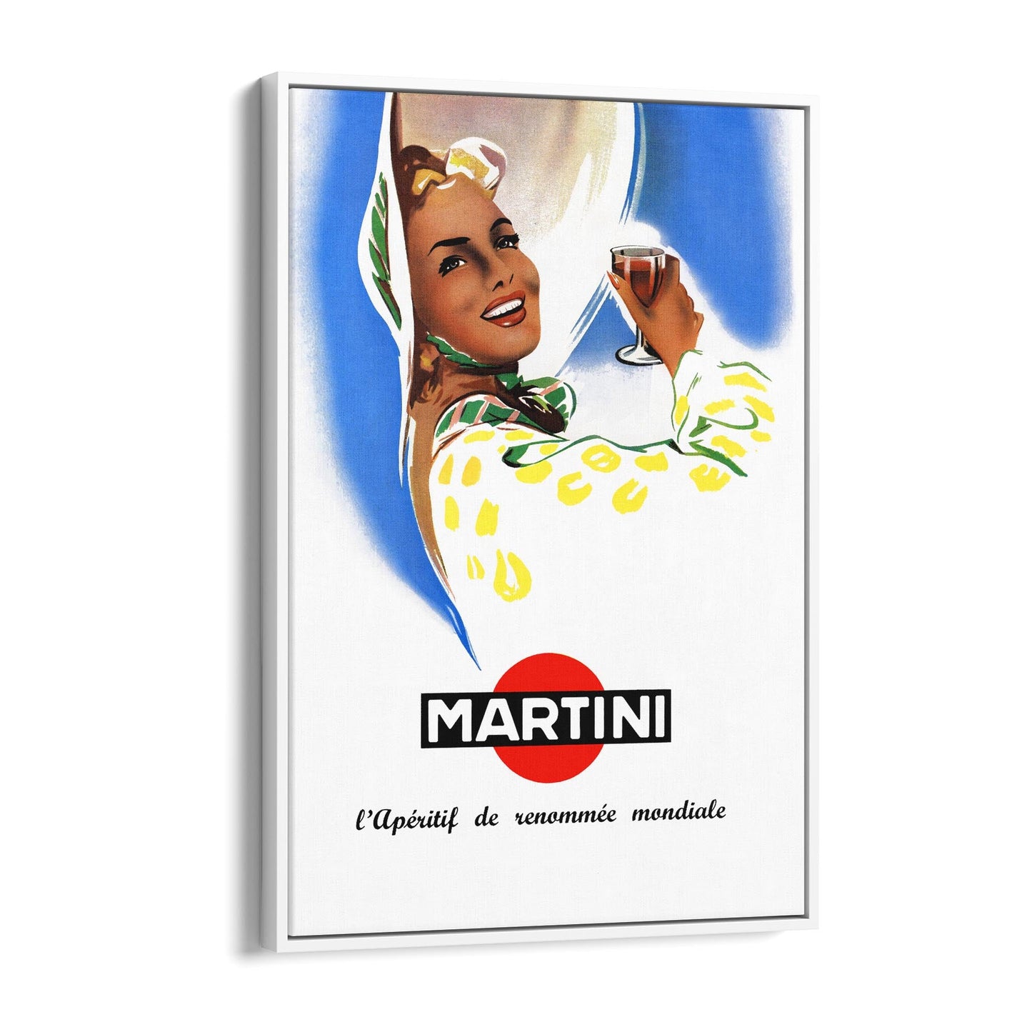 Martini | Framed Canvas Vintage Drinks Advertisement