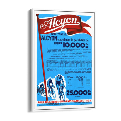 Alcyon Cycling Sports | Framed Canvas Vintage Advertisement