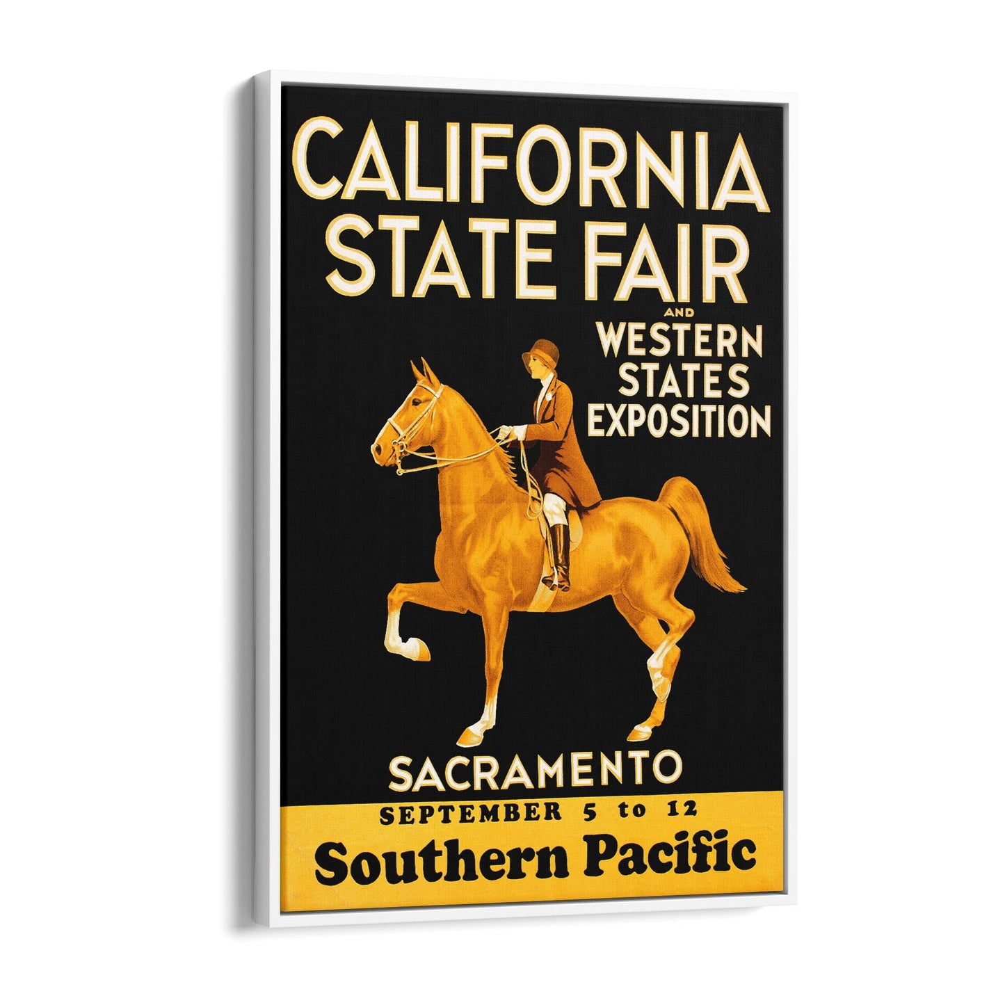 California State Fair | Framed Canvas Vintage Travel Advertisement