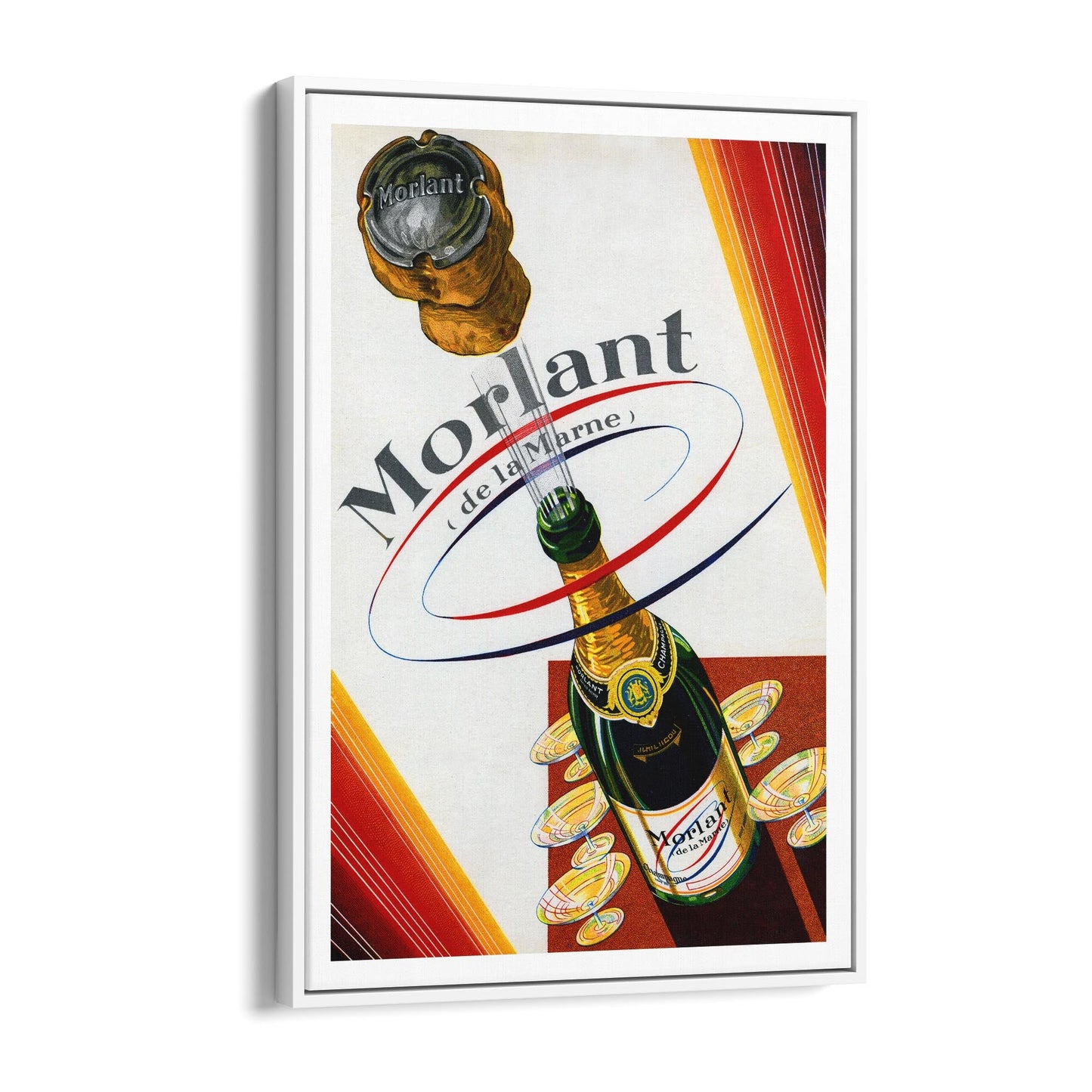 Morlant Champagne Wine | Framed Canvas Vintage Advertisement