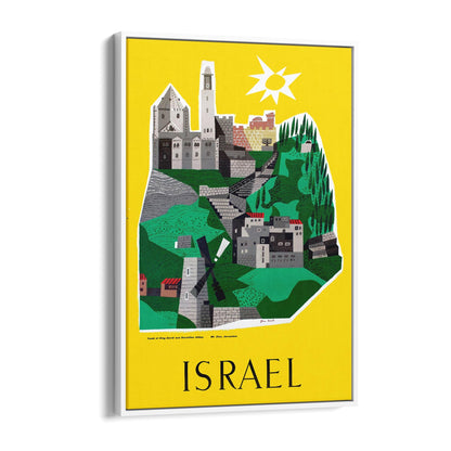 Israel by Jean David | Framed Canvas Vintage Travel Advertisement