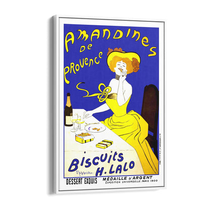 Amandines De Provence Biscuits by Leonetto Cappiello | Framed Canvas Vintage Advertisement