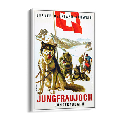 Jungfrau, Switzerland | Framed Canvas Vintage Travel Advertisement