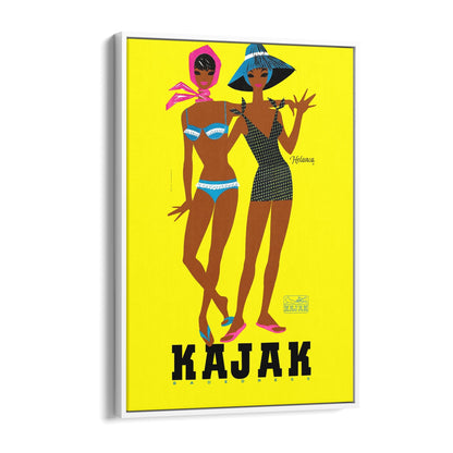 French Fashion "Kojak" Summer | Framed Canvas Vintage Advertisement