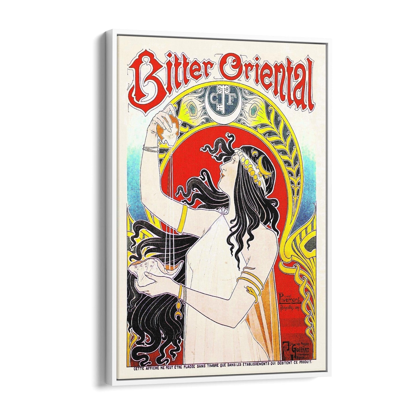 Bitter Oriental French | Framed Canvas Vintage Advertisement