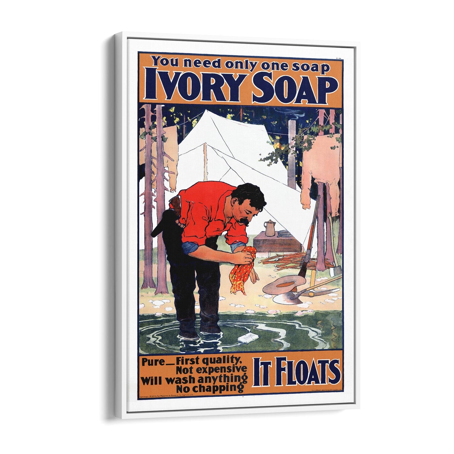 Ivory Soap Laundry | Framed Canvas Vintage Advertisement