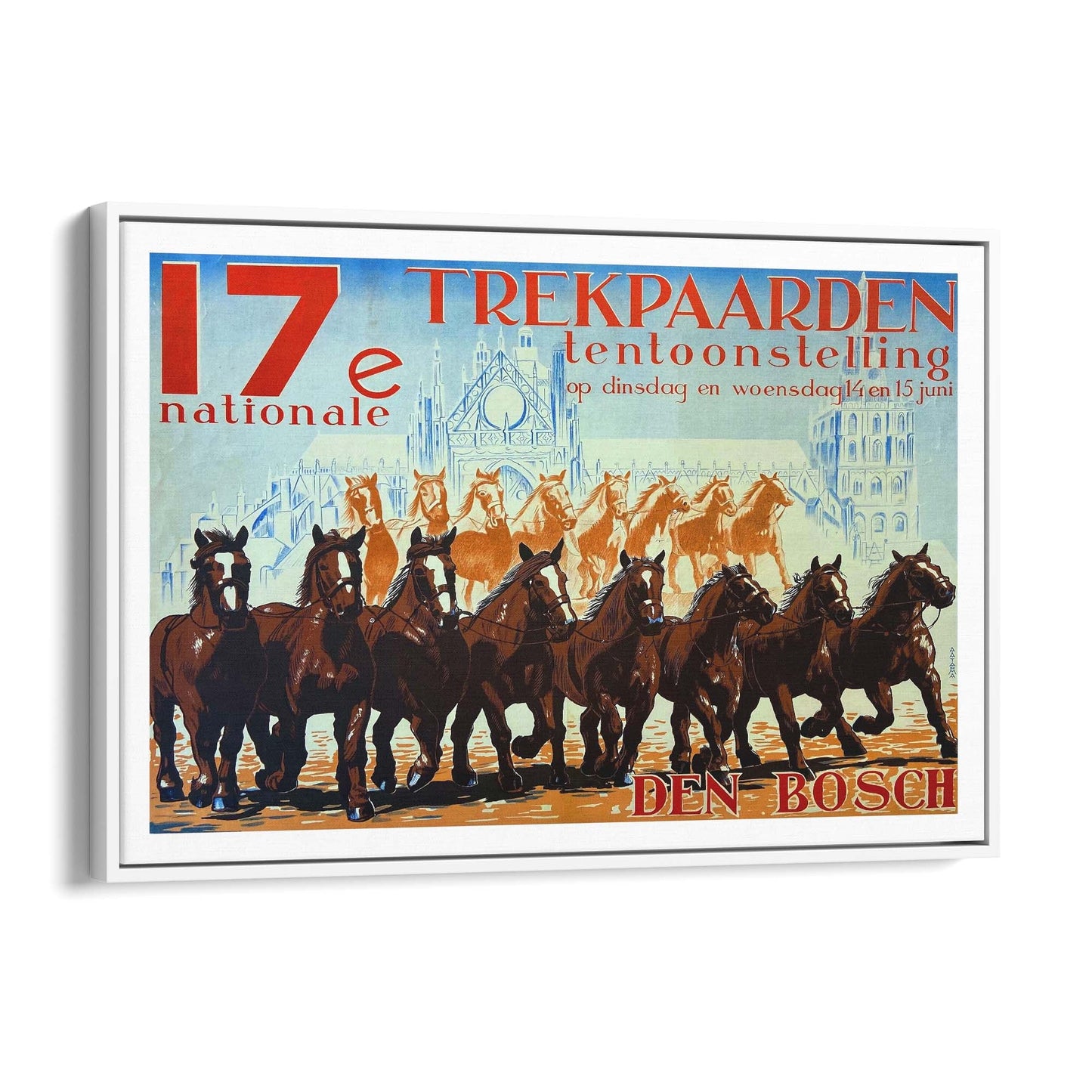 1925 Netherlands Travel & Tourism | Framed Canvas Vintage Advertisement