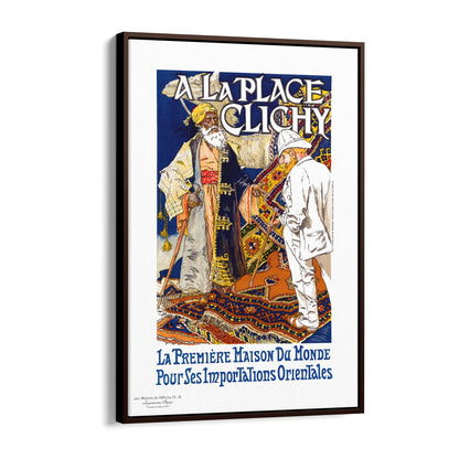 Oriental Importations "A La Place Clichy" French | Framed Canvas Vintage Travel Advertisement