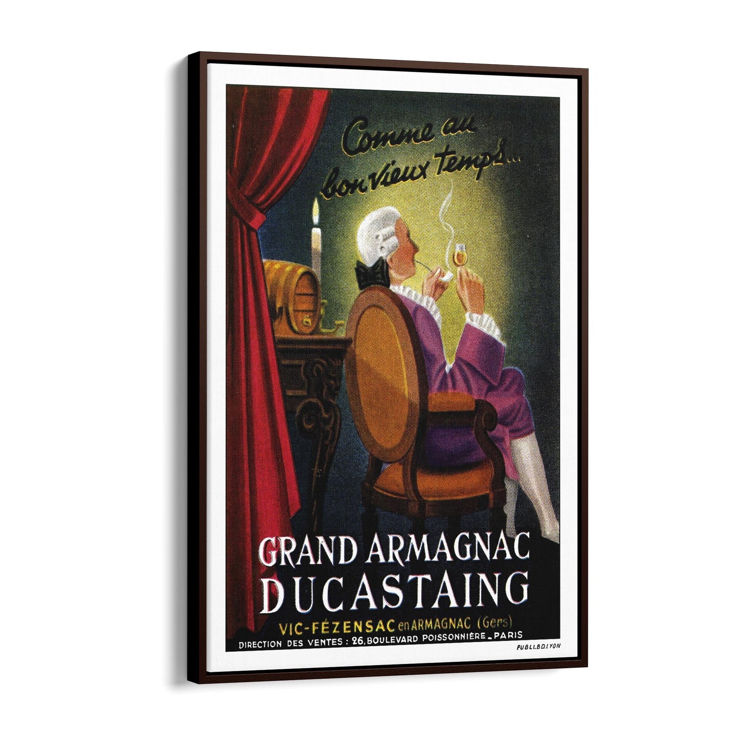 Grand Armagnac DuCastaing | Framed Canvas Vintage Advertisement